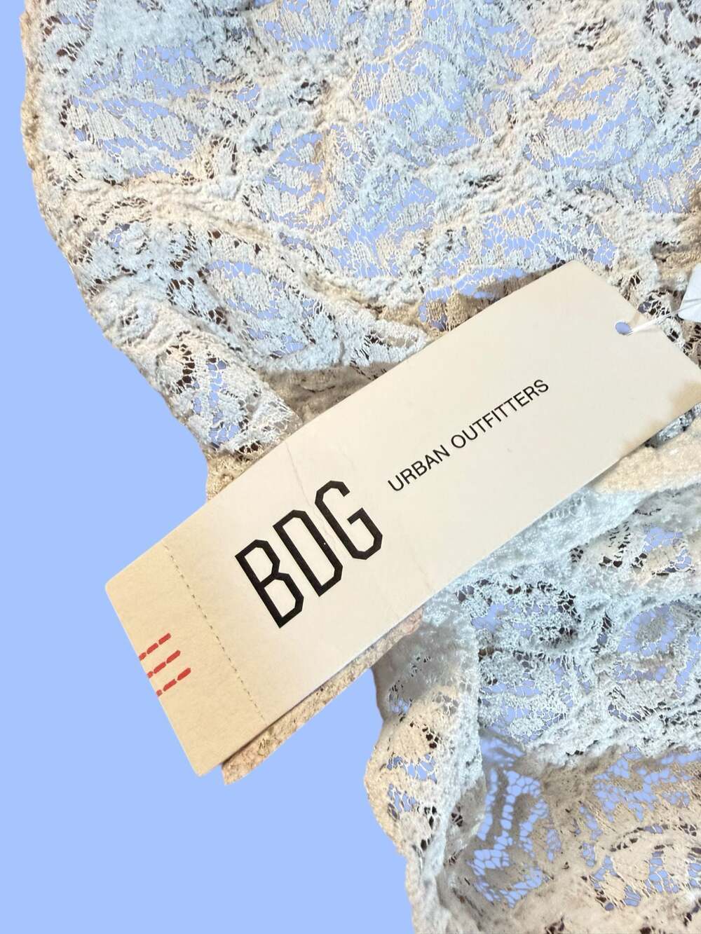 NWT BDG Urban Outfitters White Floral Lace Long Sleeve Tie-Front Shrug Cardigan - Picture 5 of 9
